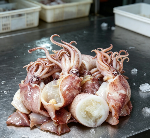 Fresh Raw Squid