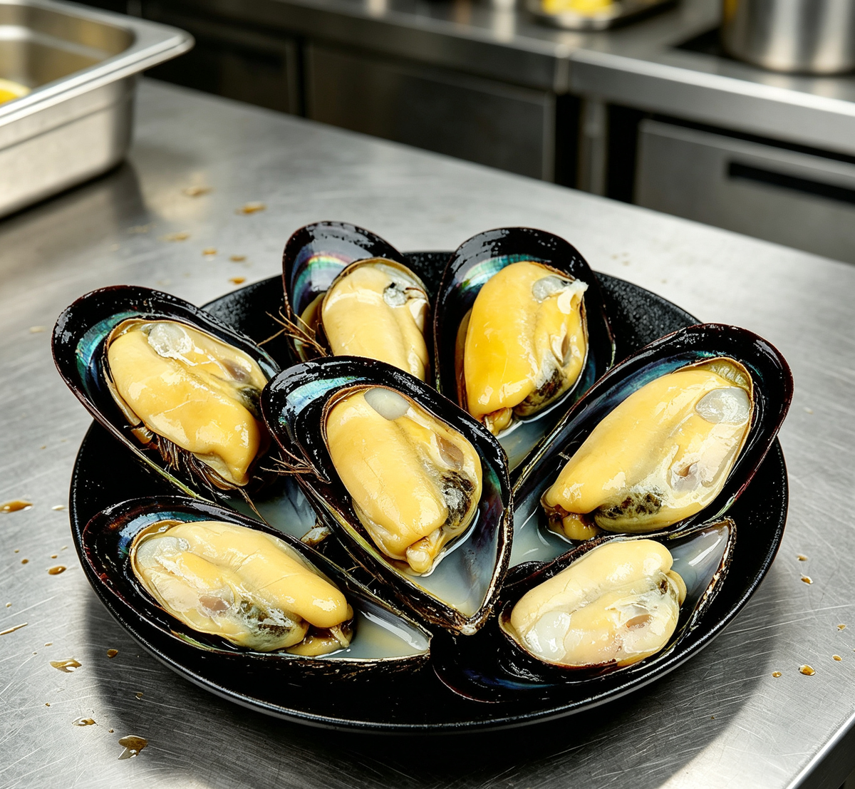 Freshly Steamed Mussels